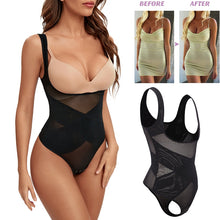 Load image into Gallery viewer, Mesh Thongs Bodysuit Shapewear Women Seamless Full Body Shaper Waist Slim Tummy Control Underwear Flat Belly Underbust Corset