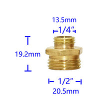 Load image into Gallery viewer, Brass 1/4“ 1/2 3/4 1inch Male Female Thread Connector Elbow Tee Cross Water Splitter Repair Copper Fittings Reducing Connector 1pcs