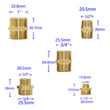 Load image into Gallery viewer, Brass 1/4“ 1/2 3/4 1inch Male Female Thread Connector Elbow Tee Cross Water Splitter Repair Copper Fittings Reducing Connector 1pcs