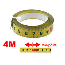 Load image into Gallery viewer, Metric Steel Miter Track Tape Measure 0.5'' Self Adhesive Scale Ruler Tape 1-5M For Router Table Saw T-Track Woodworking Tools