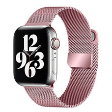 Load image into Gallery viewer, Milanese loop band for Apple watch 7 654 SE 44mm 40mm Metal stainless steel magnetic double section strap for iwatch 3 42mm 38mm