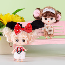 Load image into Gallery viewer, Mini 10CM Doll Cute Face Girl OB11 Brown 12MM Big Eyeballs with Clothes or Only Clothes Toys Gift for Girls