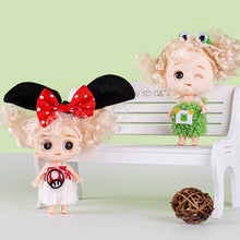 Load image into Gallery viewer, Mini 10CM Doll Cute Face Girl OB11 Brown 12MM Big Eyeballs with Clothes or Only Clothes Toys Gift for Girls