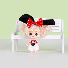 Load image into Gallery viewer, Mini 10CM Doll Cute Face Girl OB11 Brown 12MM Big Eyeballs with Clothes or Only Clothes Toys Gift for Girls