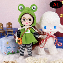 Load image into Gallery viewer, Mini 16cm BJd Doll 13 Movable Joint Girl Doll 3D Big Eyes 1/12 Fashion Princess Doll DIY Dress Up Toy Doll With Clothes Gift