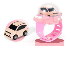 Load image into Gallery viewer, Mini Cartoon RC Small Car Analog Watch Remote Control Cute Infrared Sensing Model Batteryed Toys For Children Gifts
