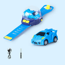 Load image into Gallery viewer, Mini Cartoon RC Small Car Analog Watch Remote Control Cute Infrared Sensing Model Batteryed Toys For Children Gifts