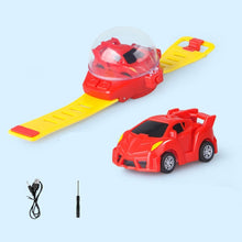 Load image into Gallery viewer, Mini Cartoon RC Small Car Analog Watch Remote Control Cute Infrared Sensing Model Batteryed Toys For Children Gifts