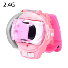 Load image into Gallery viewer, Mini Cartoon RC Small Car Analog Watch Remote Control Cute Infrared Sensing Model Batteryed Toys For Children Gifts