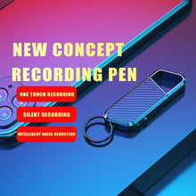 Load image into Gallery viewer, Mini Dictaphone Noise Reduction Smart Audio Recorder 32GB USB Voice Activated Recording Pen Keychain MP3 Digital Voice Recorder