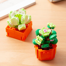 Load image into Gallery viewer, Mini Flower Building Blocks Home Desktop Succulent Potted Ornaments Diy Small Particles Puzzle Assembled Children's Toy Gift