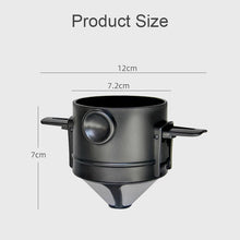 Load image into Gallery viewer, Mini Pour Over Coffee Dripper Reusable Foldable Drip Coffee Filter Portable Paperless Coffee Maker for Office Home Travel Camp