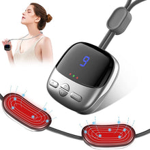Load image into Gallery viewer, Mini Portable Hanging Neck Massager With Heat Electric EMS TENS Pulse Smart Cervical Spine Massager Shoulder For Relief Pain