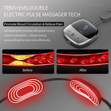 Load image into Gallery viewer, Mini Portable Hanging Neck Massager With Heat Electric EMS TENS Pulse Smart Cervical Spine Massager Shoulder For Relief Pain