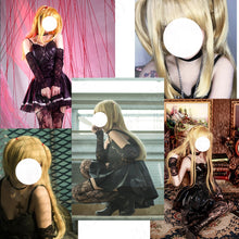 Load image into Gallery viewer, Misa Amane Cosplay Wig Anime Death Note Cosplay「HSIU 」Fiber synthetic wig Misa Amane Women Death Note Cosplay Golden Long Hair