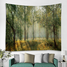 Load image into Gallery viewer, Misty Forest Tree Printed Large Wall Tapestry Cheap Hippie Wall Hanging Bohemian Wall Tapestries Mandala Wall Art Decor