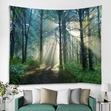 Load image into Gallery viewer, Misty Forest Tree Printed Large Wall Tapestry Cheap Hippie Wall Hanging Bohemian Wall Tapestries Mandala Wall Art Decor
