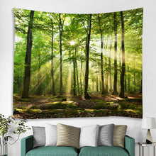 Load image into Gallery viewer, Misty Forest Tree Printed Large Wall Tapestry Cheap Hippie Wall Hanging Bohemian Wall Tapestries Mandala Wall Art Decor