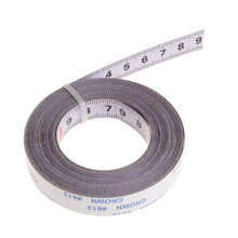 Load image into Gallery viewer, Miter Track Tape Measure Self Adhesive Metric Steel Ruler Miter Saw Scale For T-track Router Table Saw Band Track 1/2/3/5M