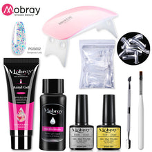 Load image into Gallery viewer, Poly Nail Gel Set 6W LED Lamp Full Manicure Set Quick Extension Nail Kit Gel Building Polygels Set For Nails Tool Kit
