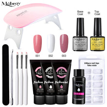 Load image into Gallery viewer, Poly Nail Gel Set 6W LED Lamp Full Manicure Set Quick Extension Nail Kit Gel Building Polygels Set For Nails Tool Kit