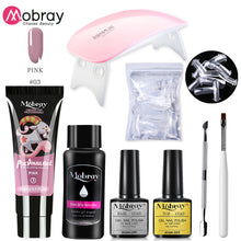Load image into Gallery viewer, Poly Nail Gel Set 6W LED Lamp Full Manicure Set Quick Extension Nail Kit Gel Building Polygels Set For Nails Tool Kit