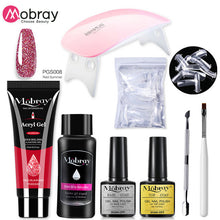 Load image into Gallery viewer, Poly Nail Gel Set 6W LED Lamp Full Manicure Set Quick Extension Nail Kit Gel Building Polygels Set For Nails Tool Kit