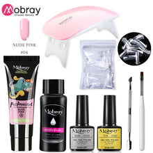 Load image into Gallery viewer, Poly Nail Gel Set 6W LED Lamp Full Manicure Set Quick Extension Nail Kit Gel Building Polygels Set For Nails Tool Kit