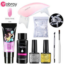 Load image into Gallery viewer, Poly Nail Gel Set 6W LED Lamp Full Manicure Set Quick Extension Nail Kit Gel Building Polygels Set For Nails Tool Kit