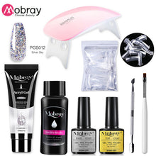 Load image into Gallery viewer, Poly Nail Gel Set 6W LED Lamp Full Manicure Set Quick Extension Nail Kit Gel Building Polygels Set For Nails Tool Kit