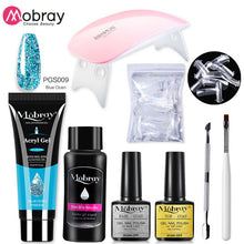 Load image into Gallery viewer, Poly Nail Gel Set 6W LED Lamp Full Manicure Set Quick Extension Nail Kit Gel Building Polygels Set For Nails Tool Kit