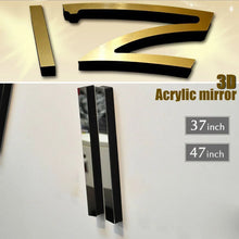 Load image into Gallery viewer, Wall ClockFashion big size mirror sticker decor meetting room