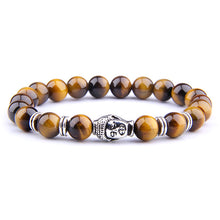 Load image into Gallery viewer, Fashion Natural AAA Royal Blue Tiger Eye Stone Beads Bracelet Men Buddha Charm Bracelets Stretch Pulsera Women Jewelry