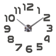Load image into Gallery viewer, Wall Clock Modern acrylic mirror fashion big quartz watch clocks living room home decoration still life silver stickers