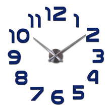 Load image into Gallery viewer, Wall Clock Modern acrylic mirror fashion big quartz watch clocks living room home decoration still life silver stickers