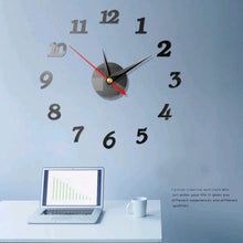 Load image into Gallery viewer, Wall Clock Modern Large Wall Digital Clocks Mirror Sticker Unique Big Number Watch Art Acrylic Decor For Home Office Kids Room