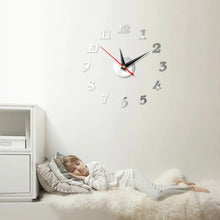 Load image into Gallery viewer, Wall Clock Modern Large Wall Digital Clocks Mirror Sticker Unique Big Number Watch Art Acrylic Decor For Home Office Kids Room