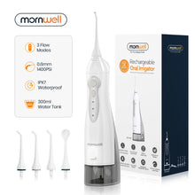 Load image into Gallery viewer, Oral Irrigator USB Rechargeable Water Flosser Portable Dental Water Jet 300ML Water Tank Waterproof Teeth Cleaner
