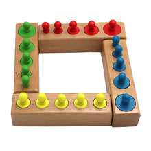 Load image into Gallery viewer, Cylinder Socket Puzzles Toy Baby Development Practice And SensesPreschool Educational Wooden Toys For Children