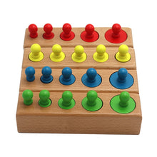 Load image into Gallery viewer, Cylinder Socket Puzzles Toy Baby Development Practice And SensesPreschool Educational Wooden Toys For Children