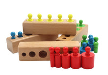Load image into Gallery viewer, Cylinder Socket Puzzles Toy Baby Development Practice And SensesPreschool Educational Wooden Toys For Children