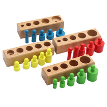 Load image into Gallery viewer, Cylinder Socket Puzzles Toy Baby Development Practice And SensesPreschool Educational Wooden Toys For Children