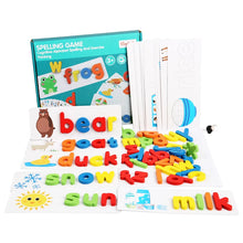 Load image into Gallery viewer, Spell Word Game Wooden Toys Early Learning Jigsaw Letter Alphabet Puzzle Preschool Educational Baby Toys for Children