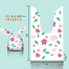 Load image into Gallery viewer, Lovely Tiger Bear Rabbit Ear Bag Biscuit Snack Plastic Chocolate Candy Gift Bag Dessert Baking Birthday Party Decoration supply