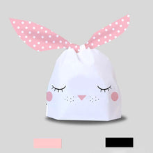 Load image into Gallery viewer, Lovely Tiger Bear Rabbit Ear Bag Biscuit Snack Plastic Chocolate Candy Gift Bag Dessert Baking Birthday Party Decoration supply