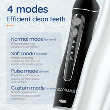 Load image into Gallery viewer, Portable Oral Irrigator With Travel Bag Water Flosser USB Rechargeable 5 Nozzles Water Jet 200ml Water Tank Waterproof