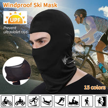 Load image into Gallery viewer, Motorcycle Face Mask Cycling Balaclava Full Cover Face Mask Hat Balaclava lycra Ski Neck Summer Sun Ultra UV Protection Thin Hot
