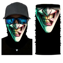 Load image into Gallery viewer, Movie Clown Anime Skull Seamless Balaclava Halloween Magic Scarf Headwear Sports Bandanas Men Cycling Hiking Scarf Neck Gaiter