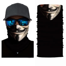 Load image into Gallery viewer, Movie Clown Anime Skull Seamless Balaclava Halloween Magic Scarf Headwear Sports Bandanas Men Cycling Hiking Scarf Neck Gaiter