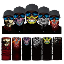 Load image into Gallery viewer, Movie Clown Anime Skull Seamless Balaclava Halloween Magic Scarf Headwear Sports Bandanas Men Cycling Hiking Scarf Neck Gaiter